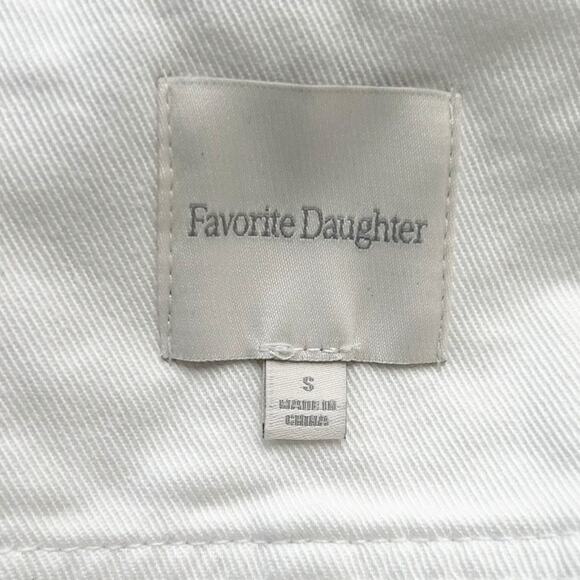 FAVORITE DAUGHTER The Poppy White Denim Western Vest-Size S - Picture 7 of 8